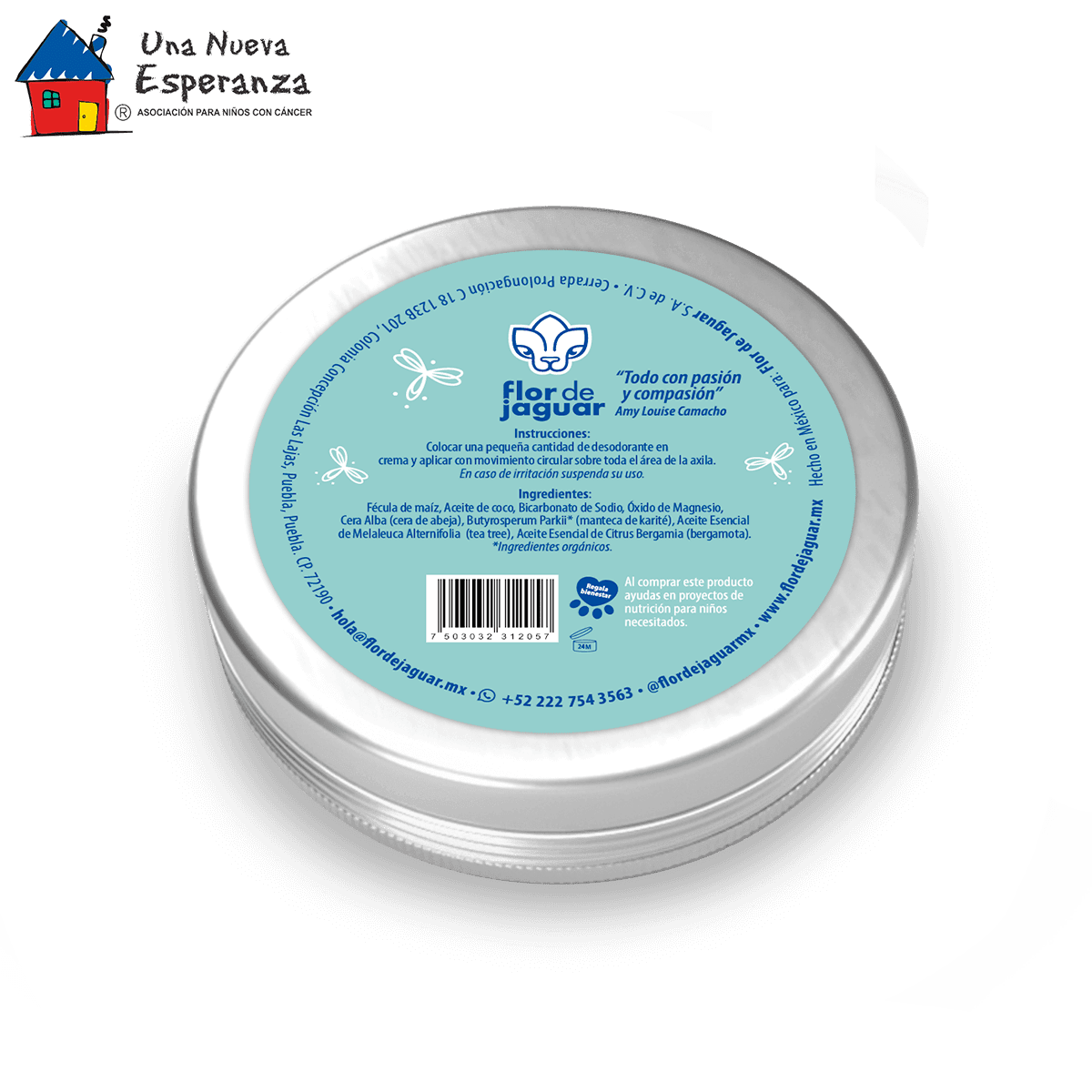 Desodorante natural en crema Una Nueva Esperanza Pack 5 piezas - Imagen 3