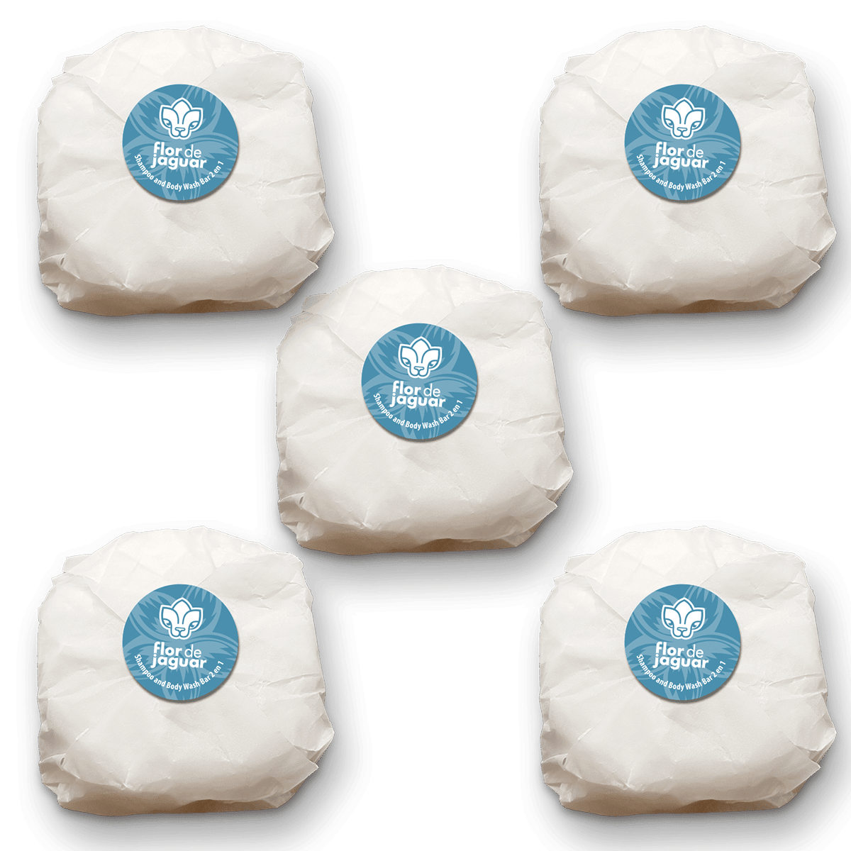 Shampoo and Body Wash 2 en 1 Bar Lavanda Granel, 70 gr (5 piezas)