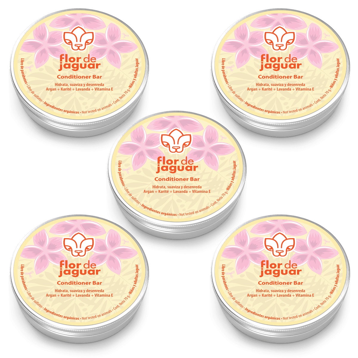 Conditioner Bar Lavanda c/lata, 70 gr (5 piezas)