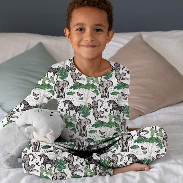 Pijama Infantil blanca + Cuento de Dormir (5 piezas)