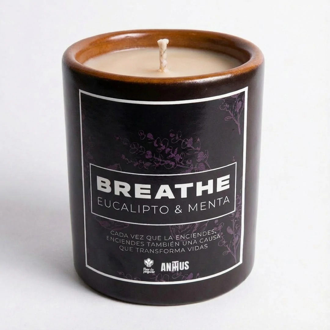 Kit Vela Breathe Encendemos Caminos by Flor de Jaguar & Anthus (Emprendedores) - Imagen 2